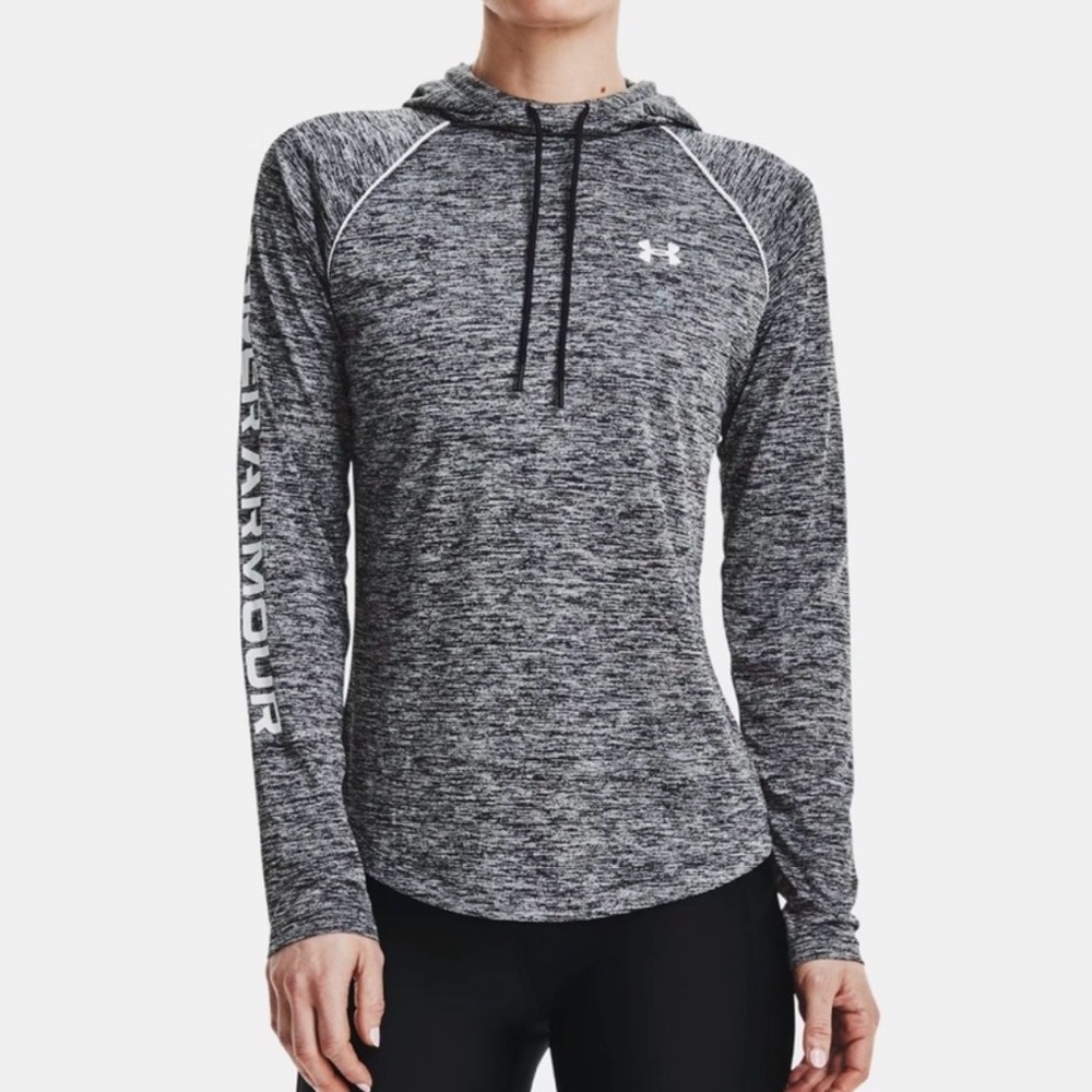 Under Armour Black and White Performance Pullover Hoodie
